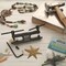 The Beadsmith EZ Rivet - Piercing and Setting Tool - Includes 1/16" T-bar Screws - Pierces Metal and Sets Rivets and Eyelets - Domed Base for Use with Rings - Ideal for Sheet Metal Up to 18 Gauge